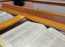 Photograph of Book of Remembrance and display
