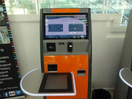 City Library self issue machine