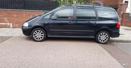 Photograph of vehicle parked over a raised carriageway