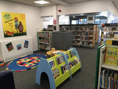 Inside East End Library