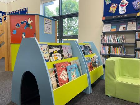 The children's library area at Gosforth Library