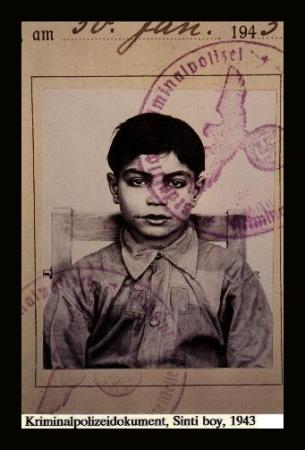 Photo of a young Sinti boy which will be included in the exhibition