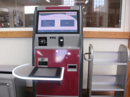 Fenham Library self issue machine