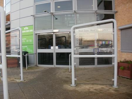 Outer West Library front entrance