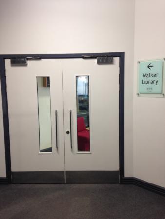 Walker Library inner entrance