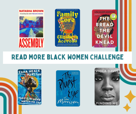 six book covers of books by black women