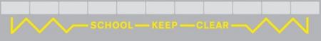 Image taken from Highway Code Rule 243 School Keep Clear