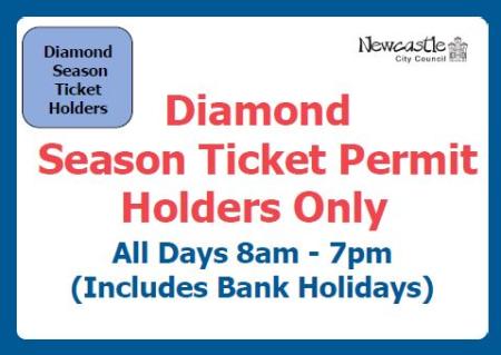 Diamond season ticket sign 