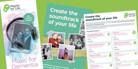 Images of playlist for life leaflets