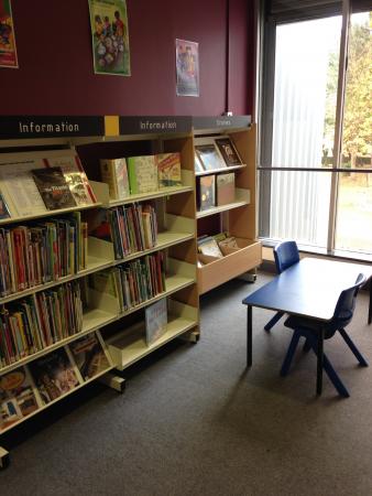 Walker Library book shelves