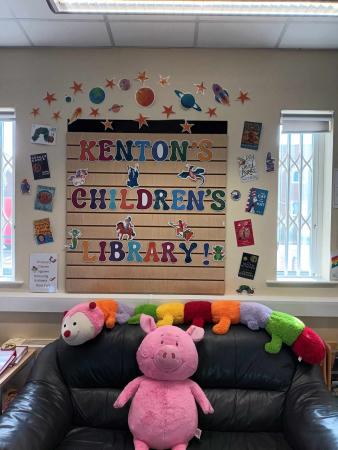 The children's area at Kenton Library