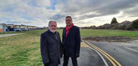 Denton and Westerhope Cllr Brian Hunter and council leader Nick Forbes