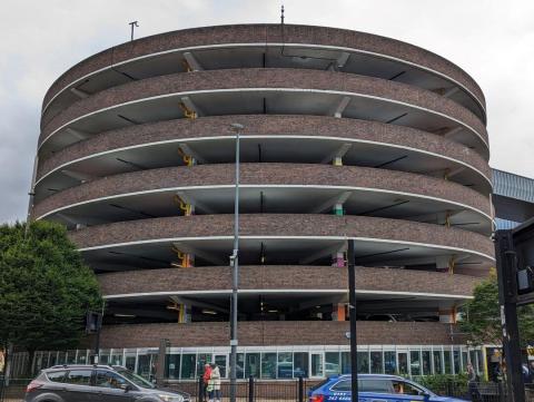Photo shows a multi storey car park in Newcastle city centre.
