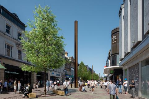 Artist's impression of Northumberland Street