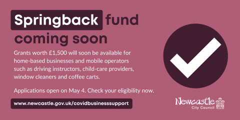 New Springback grant is launching on 4 May