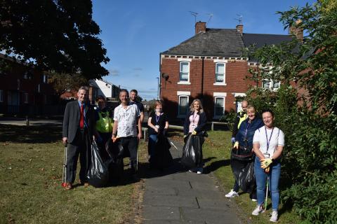 Litter picks have been taking place in Byker in recent weeks through the Safer Streets fund