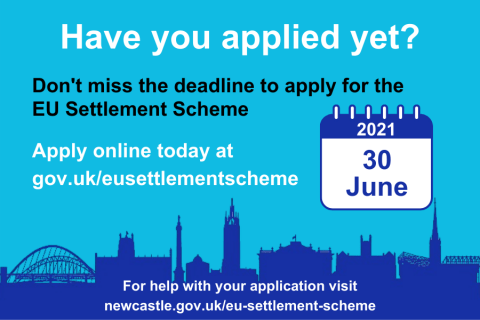 Apply online at gov.uk/eusettlementscheme