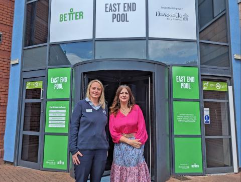 Alison Westworth, Newcastle Partnership Manager at GLL said and Cllr Lesley Storey, Cabinet Member for a Growing City, Newcastle City Council