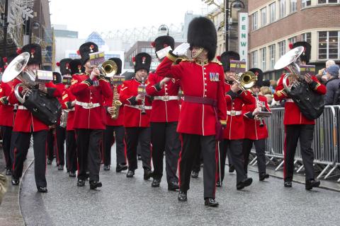 Fusiliers band salute