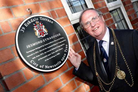 Lord Mayor cllr David Cook at the former Jesmond synagogue