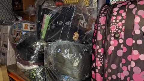 Suspected fake goods seized as part of the joint trading standards and police raids
