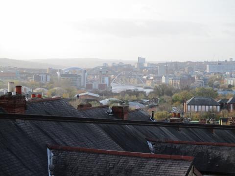 View of the city from the East End