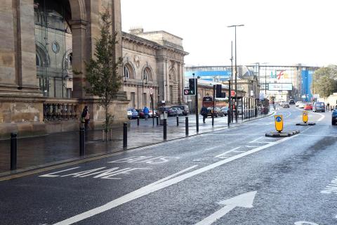 Cameras will be used to enforce restrictions on bus lanes outside the station on Neville Street and on the signalised junction at Westgate Road/Neville Street.
