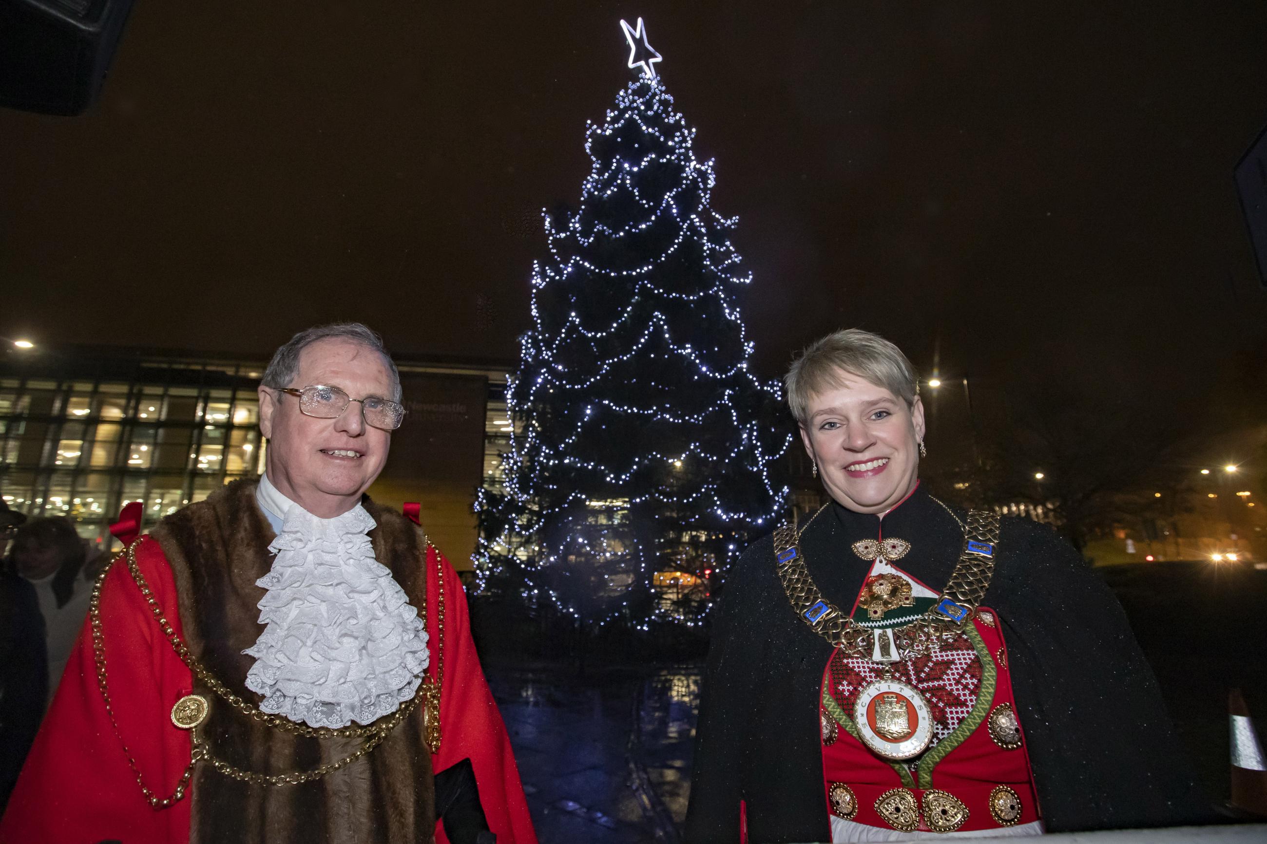 Mayors and Christmas Tree