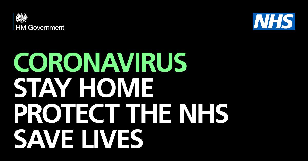 Stay home. Protect the NHS. Save lives