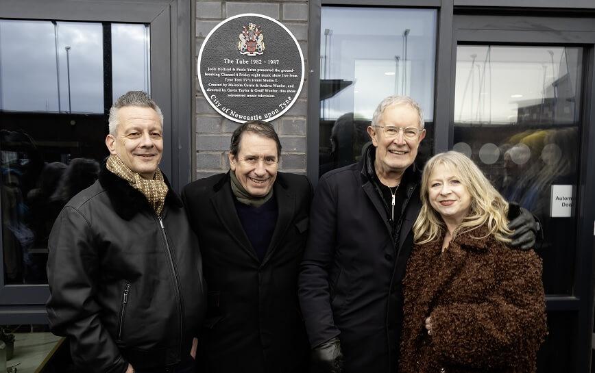 TV show The Tube has been honoured with a commemorative plaque.