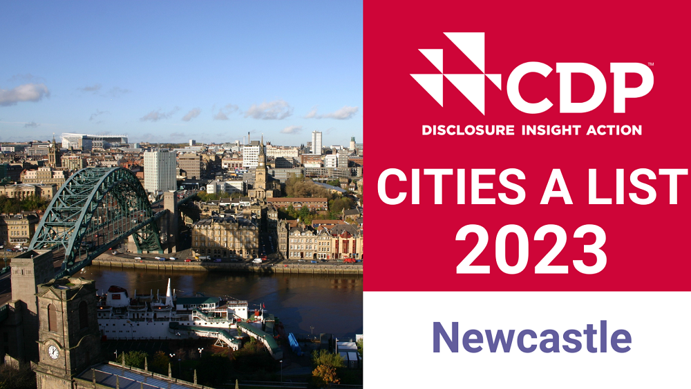 Newcastle is one of 119 cities across the world to receive the top ‘A’ grade status.