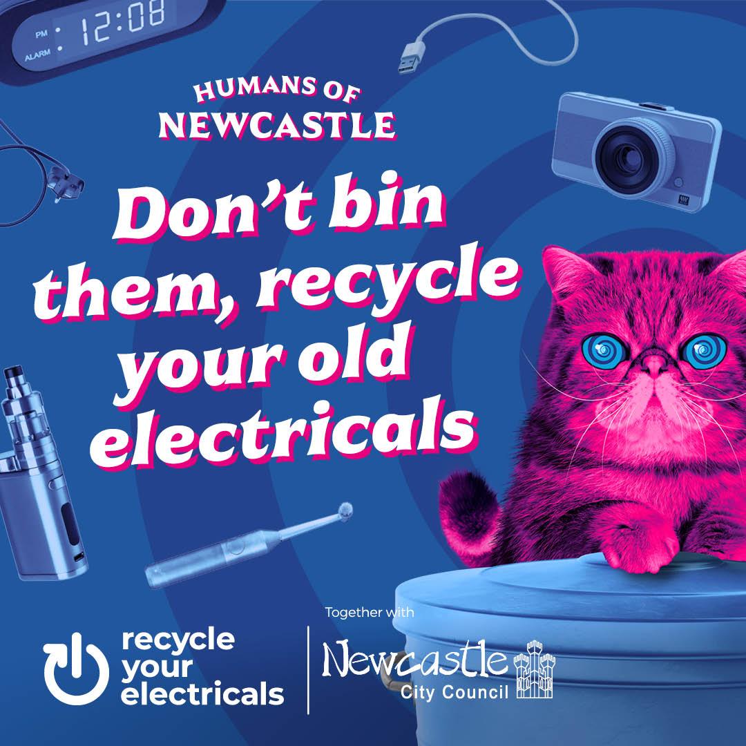 The Newcastle Small Electricals Service makes recycling unwanted or broken electricals easy.