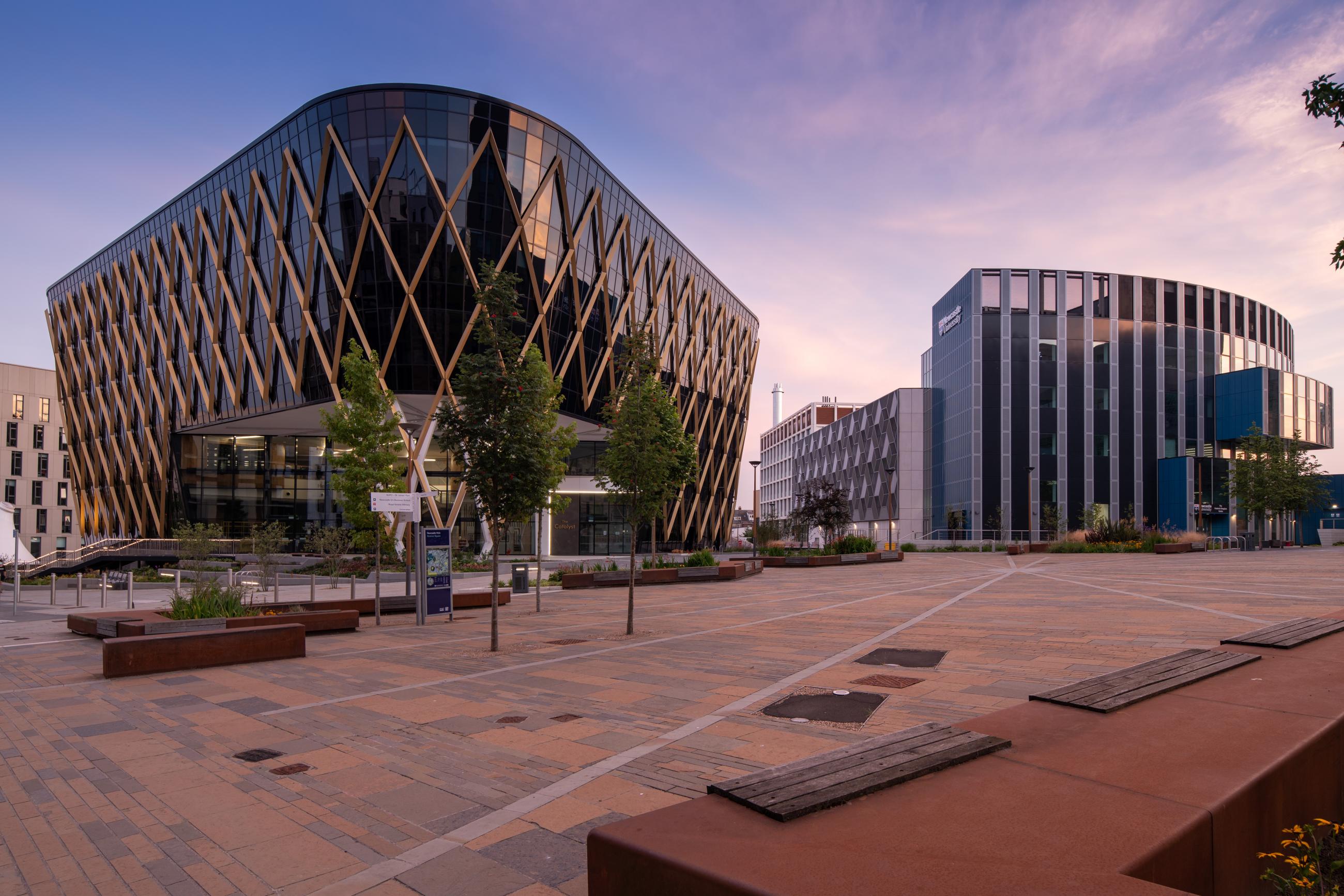 The Fredrick Douglas Centre and National Innovation Centre for Data on Newcastle Helix (Photo credit: Gillespies)