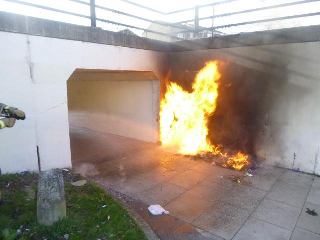 Since the beginning of the year there has been 132 deliberate wheelie bin fires