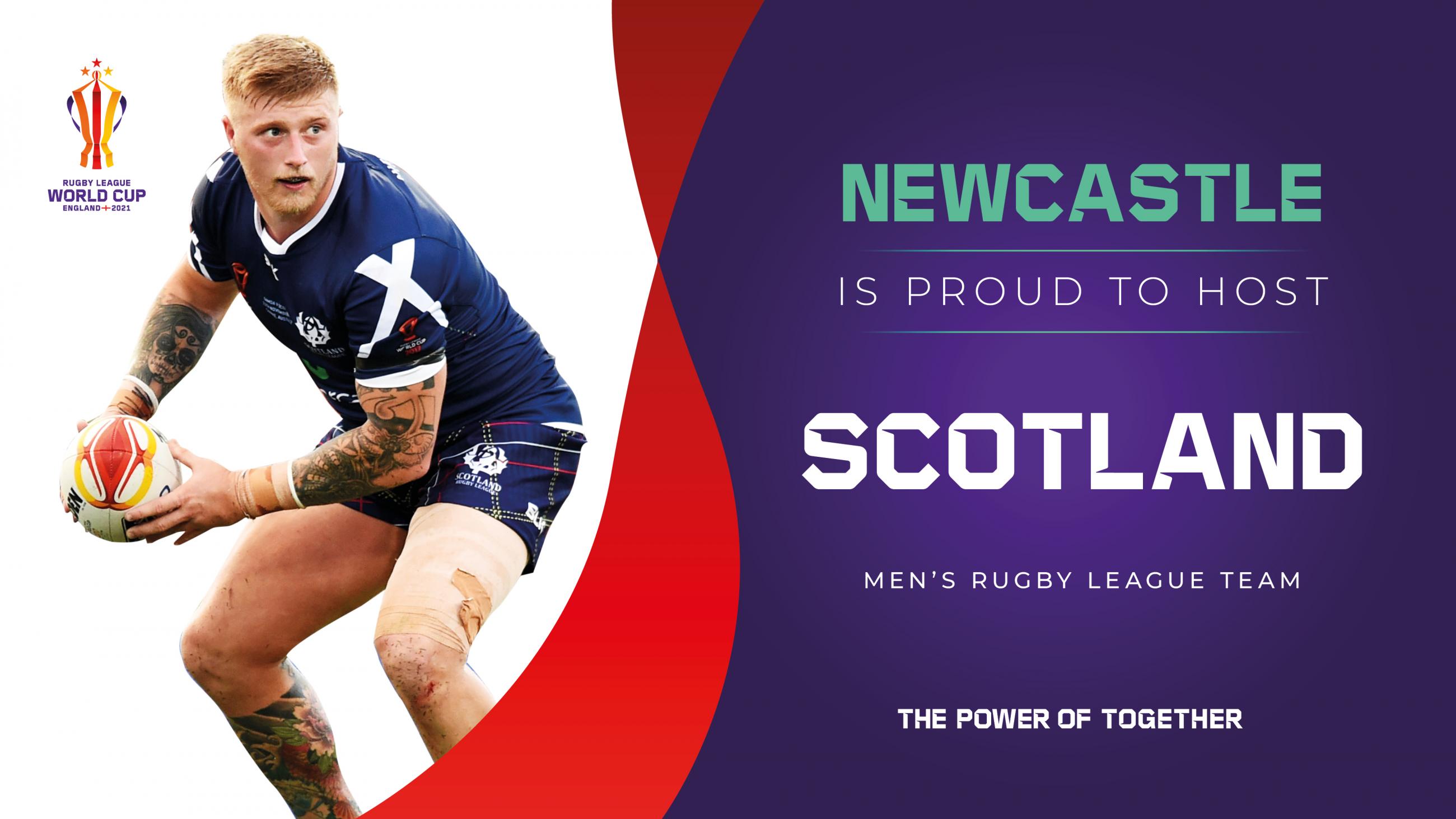 Newcastle will be the base for the Scotland men's team.