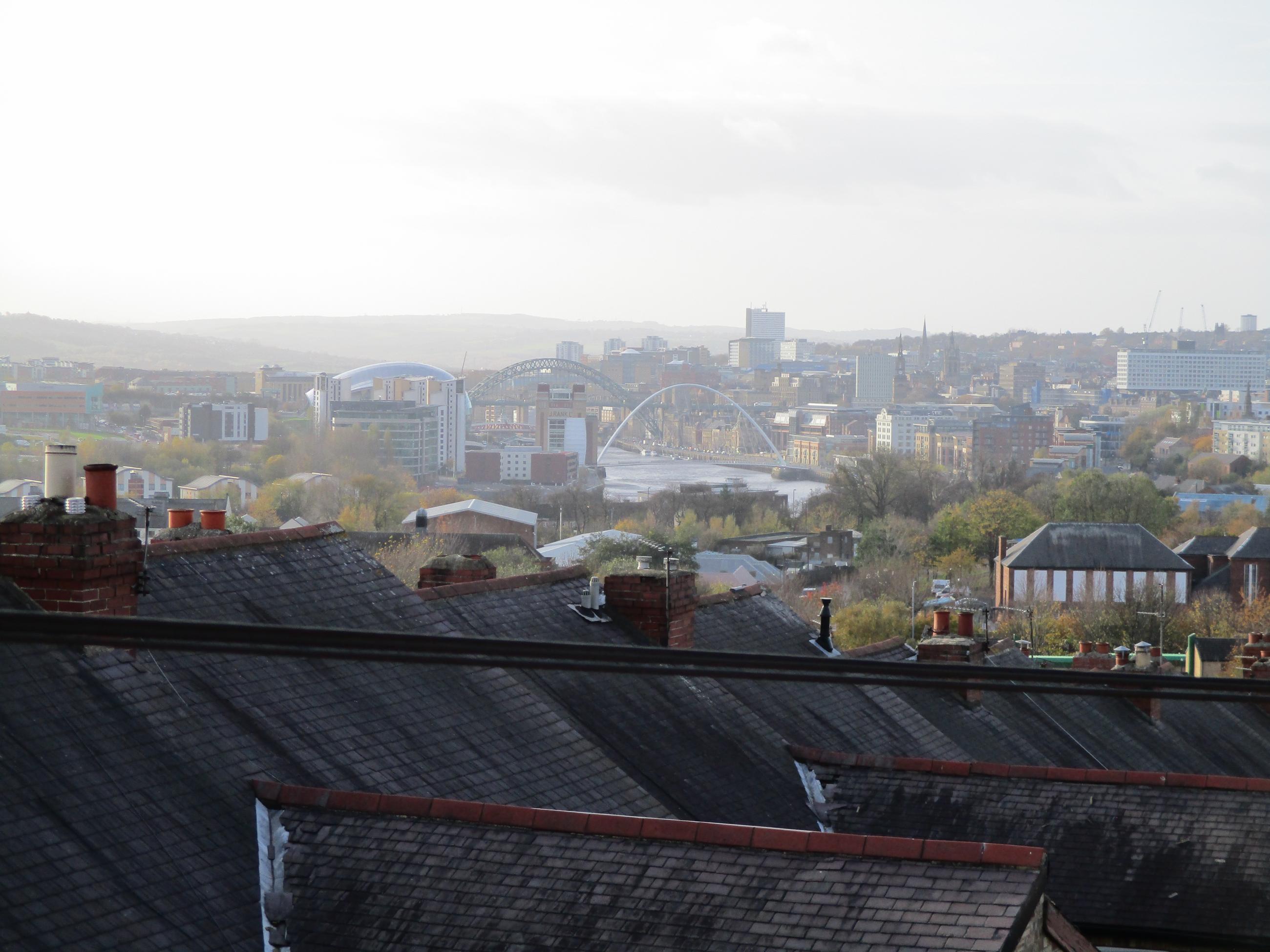 View of the city of Newcastle