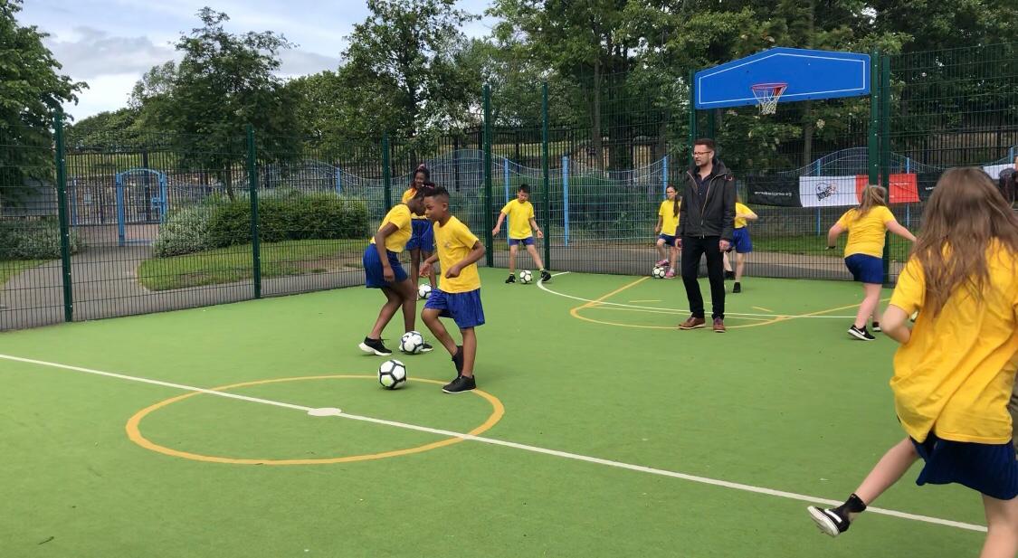 NUFC Foundation host a football session