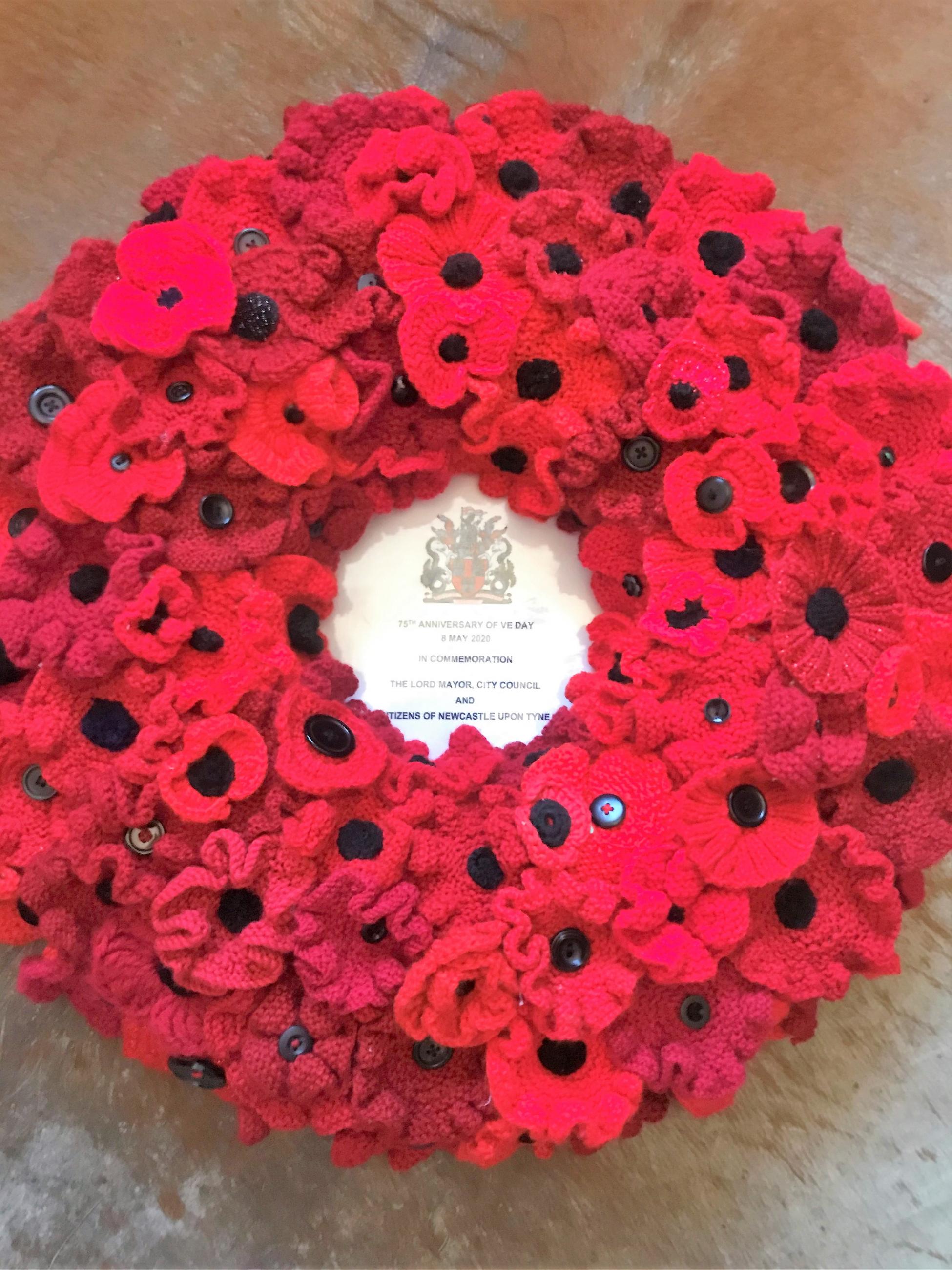 Wreath laid by the Lord Mayor of Newcastle