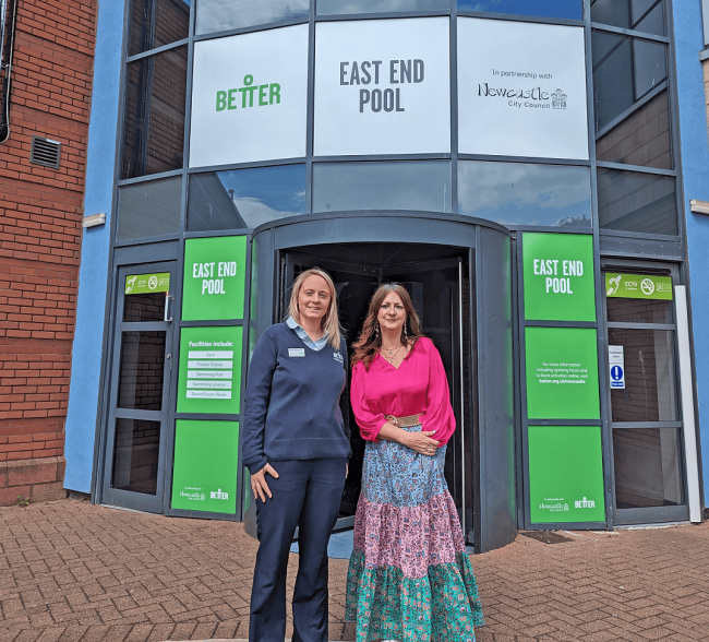 Alison Westworth, Newcastle Partnership Manager, GLL and Cllr Lesley Storey, Cabinet Member for a Growing City, Newcastle City Council.