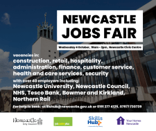 Advert for Newcastle Jobs Fair