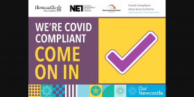 Covid Compliant Assurance Scheme - Sticker - A colourful sticker that will be placed in windows of accredited businesses