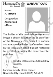 warrant card